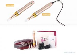 Gold Rechargeable Anti-hair Removal Derma Den  M5 Micro Needling Dermapen 12 Needle Cartridges, Rechargeable Dr.pen