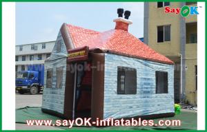 China Customized 5 x 4m PVC Giant Inflatable House Bar Plub With Window / Chimney on sale