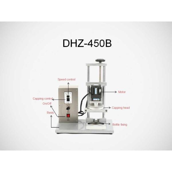 450B Electrical Semi Automatic Bottle Capping Machine For Glass Jar / Metal Cap