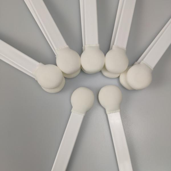 Strong White Handle Sponge Swab Big Round Head 5 Inch