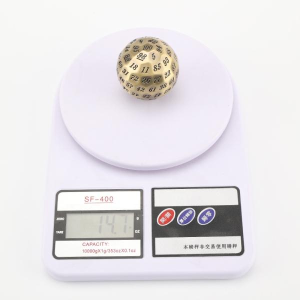 Colored Solid 100D Metal Dice Set Dungeon and Dragon DND # RPG # COC
