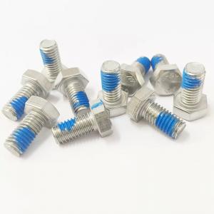 China M8 M20 Stainless Steel Hex Bolt OEM Fasteners SS304 Nylon Lock Coating Blue Hex Bolt on sale