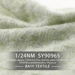 China Soft Baby Alpaca Wool Yarn 1/24NM Smooth Practical For Shawls on sale