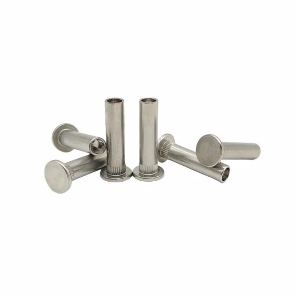 Non-Standard Custom Flat Head Semi-Hollow Rivet Stainless Steel Flower-Toothed Rivet With Various Specifications.