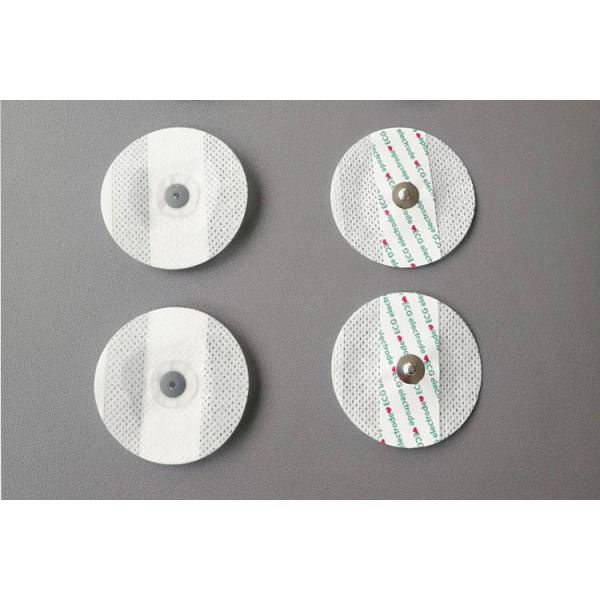 Round 50mm snap disposable ecg electrode padsecg chest electrode