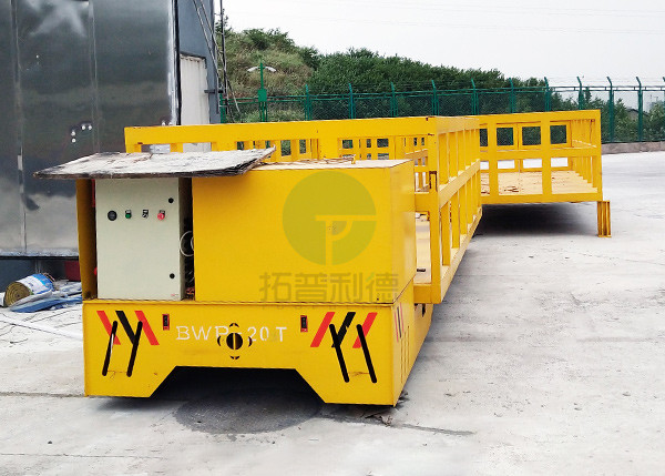 Battery Powered Motorized 15 Ton Crane Transfer Cart Applied In Working Site