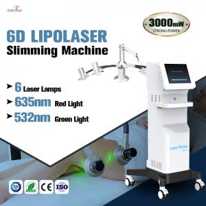 China Non Invasive Laser Liposuction Machine 6D Body Slimming Weight Loss 600W on sale