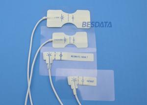 China Adult / Pediatric Disposable Spo2 Sensor 3M Non Woven Material White Cable Color on sale