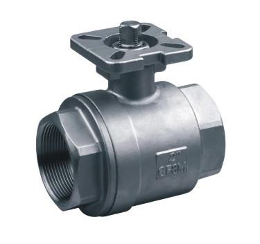 Buy 2PC ISO 5211 Cast Steel Ball Valve Easy Operated With Direct Mounting Pad at wholesale prices