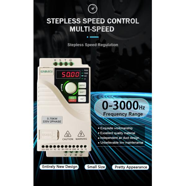 380V 220V Single Phase Frequency Inverter , 0.75KW 1 Phase Frequency Converter