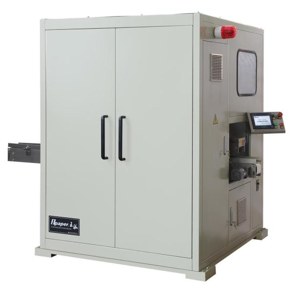 The Latest High Speed Tissue Log Saw With Automatic Paper Cutting , tissue cutting machine