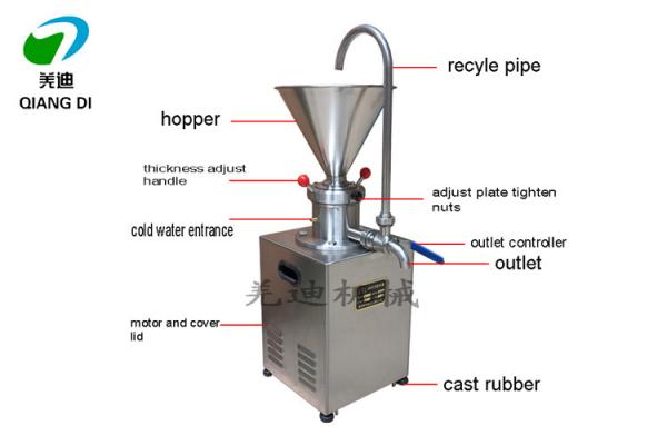 small full stainless steel colloid mill peanut/sesame butter making machine