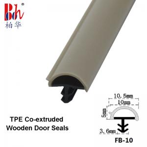 China Anti Collision Co-Extruded Wooden Door Seal Strip D Shape Rubber Sealing Strips Weatherstripping on sale