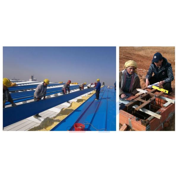 Galvanized Light Construction Steel Structure Prefabricated With Fast Construction