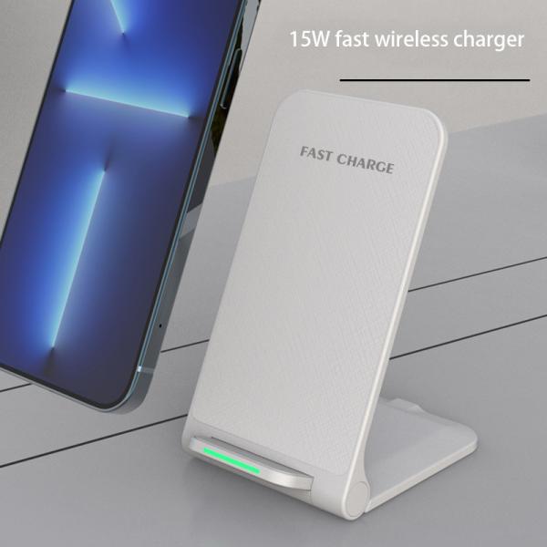 15w Fast Foldable Wireless Charging Stand Universal Compatible For Iphone / Android