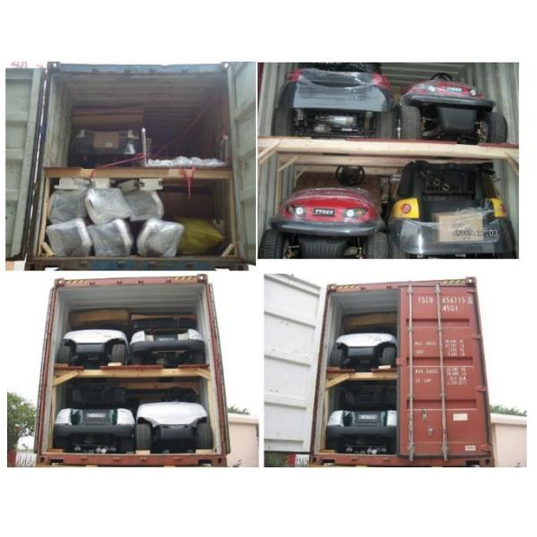 New Design 2 Seats Electric Utility Golf Cart With Rear Plastic Cargo Box