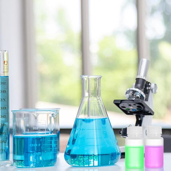 Laboratory Grade Polypropylene Wide Mouth Reagent Bottle, 2oz Plastic Empty Bottle Container With Cap