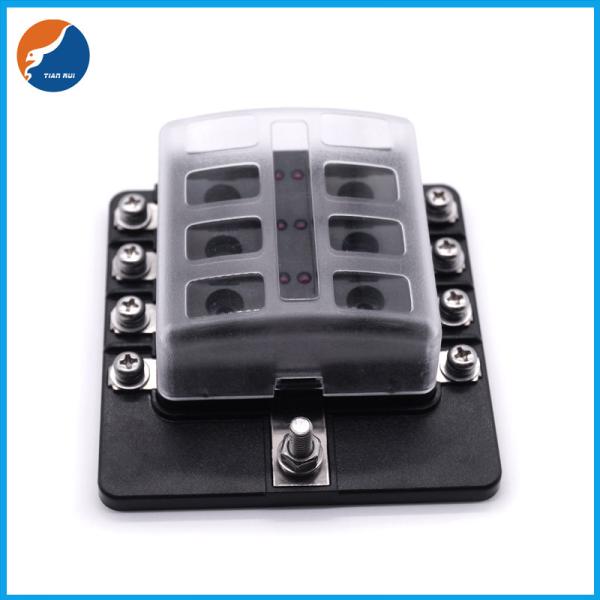 DC 32V Automobile Car Boat Automotive Auto Blade ATC ATO LED Indicaror 8 Way Fuse Box Block Holder