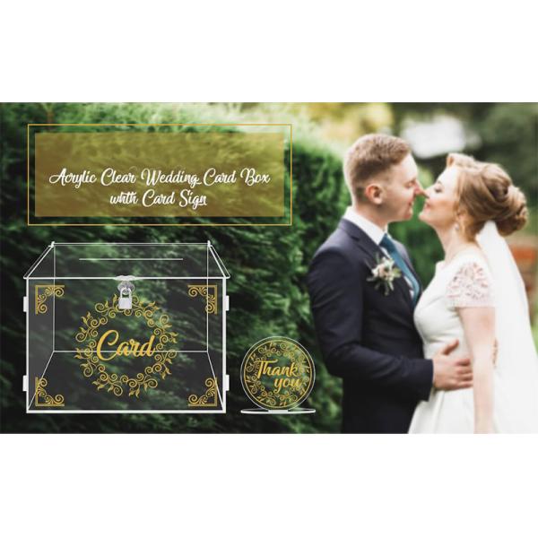 Transparent Assembled Acrylic Display Case Wedding Gift Box For Display Racks