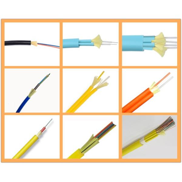 Indoor Armoured Single mode Fiber Cable with Blue / Grey LSZH Jacket