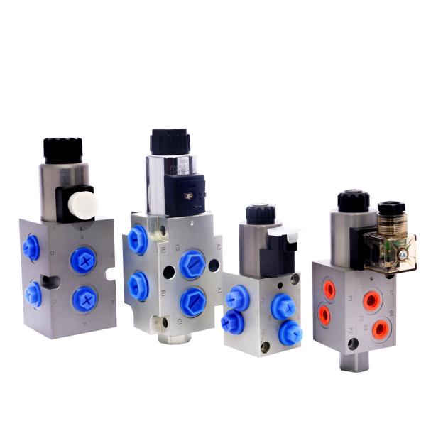 Big Flow Hydraulic Solenodi Valve With Flow Rate 160L ER Or DG Customized 6 Ways 2 Position Solenoid Valve