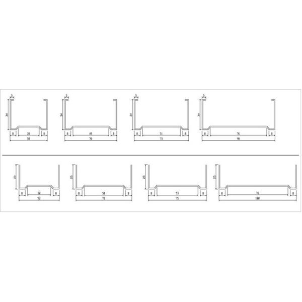 Light Steel Truss Stud Roll Forming Machine Thickness 0.4-1.0mm , 70mm Axis Diameter