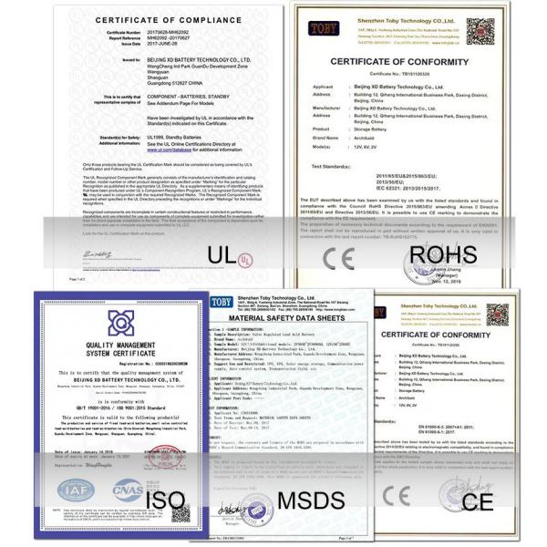 MSDS Stable Deep Cycle Motorcycle Battery , Explosionproof E Motorbike Battery