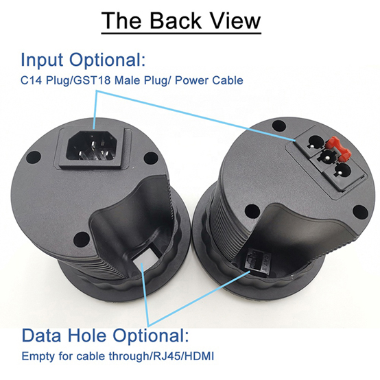 Germany Type Desktop Clamp Power Strip 1 Way And 2USB CE Passed
