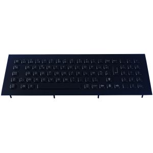 Quality Ruggedized Black Metal Keyboard Integrated With Numeric Keypad for sale