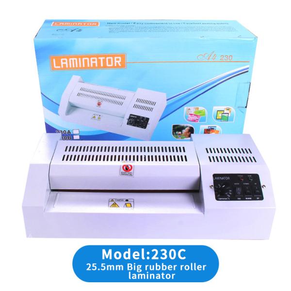 Large Rubber A4 Desktop Laminating Machine for Paper Protection and Durable Metal Design
