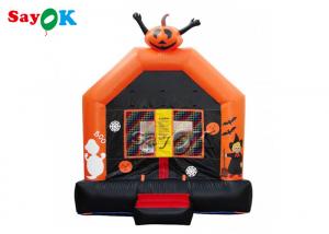 Quality PVC Tarpaulin Halloween Pumpkin Inflatable Jumping Castle Bounce House for sale
