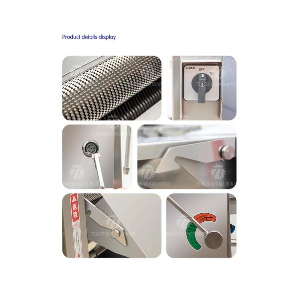 0.75KW Pork skinning machine thickness adjustable meat joint factory pork skinning machine