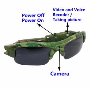 China Hot selling high quality outdoor sports spy camera hidden sunglasses, glass camera on sale