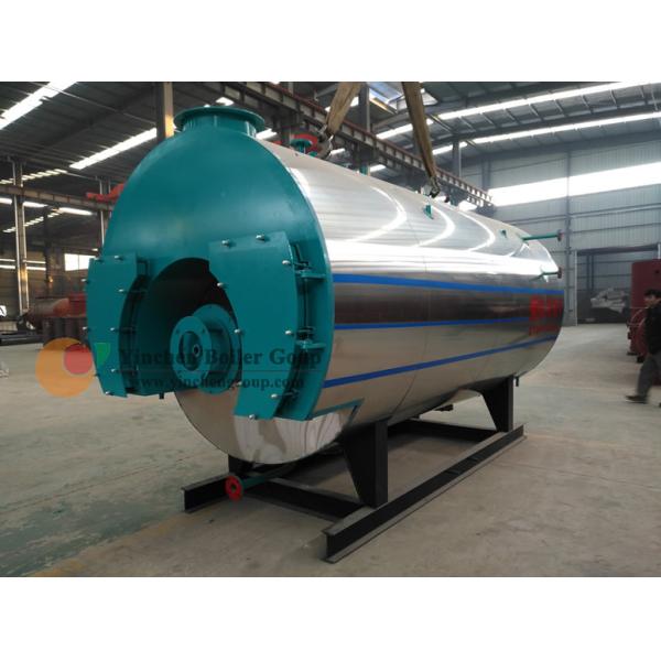 Horizontal Style Gas Fired Water Boiler / 3 Pass Fire Tube Boiler PLC Control System
