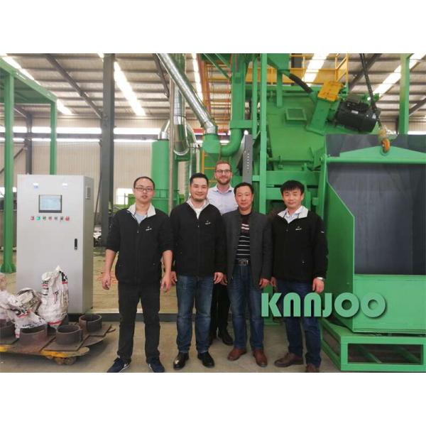 Forging Parts Cleaning Tilting Drum Auto Blasting Machine 440V