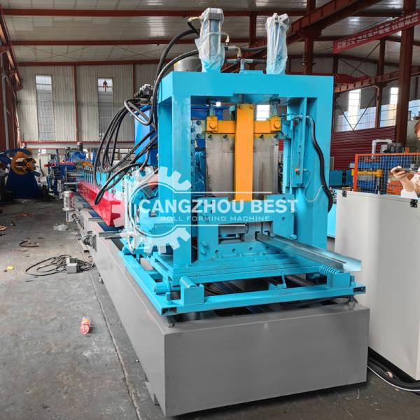 Fully Automatic Gear Box Driven C Purlin Machine For Cold GI Steel Strip Profile