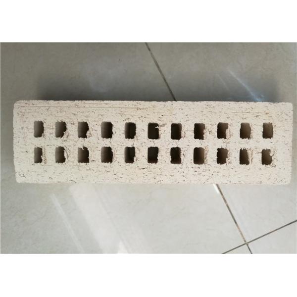 Pure White Multi Holes Perforated Clay Bricks Anti - Freeze 35% Void Ratio