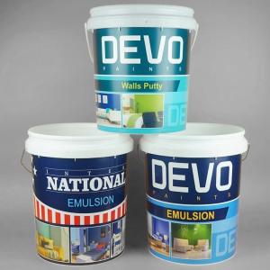 China OEM ODM Smooth Surface Paint Bucket Plastic With Lid UV Resistant on sale