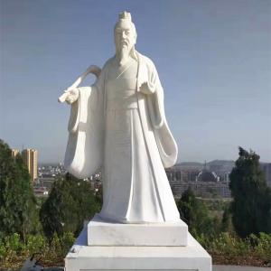 Quality Marble Carving 2m Chinese Stone Statue Garden Laozi Ancient Chinese Buddha Statue for sale