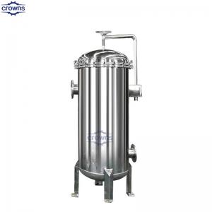 Quality Filter bag type stainless steel high efficiency pre filtration oil filter with housing for edible oil for sale