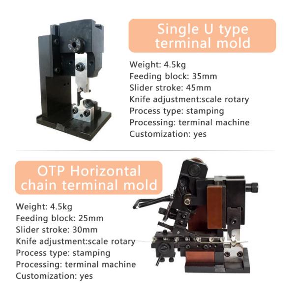 Metal Terminal Crimping Mold with Punching SPM 200 and Save Material 10% for High Speed Press Machine