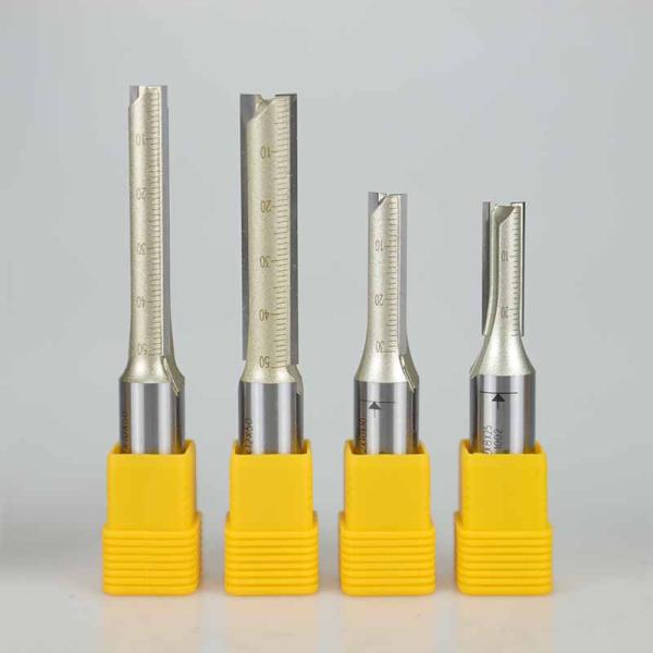Arden Arden Metric Tct Trimming Engraving Machine Head 1/2 1/4 Handle Milling Cutter Double Edge Straight Slot Milling Cutter