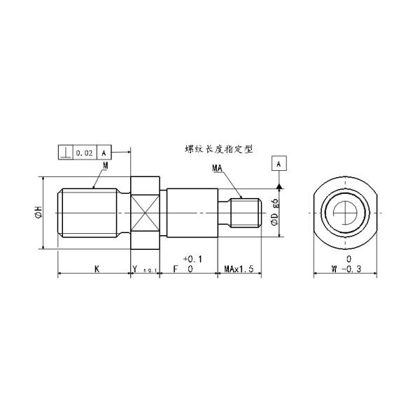 Stepped Type High Precision Cantilever Shaft For Machine Tool Spindles
