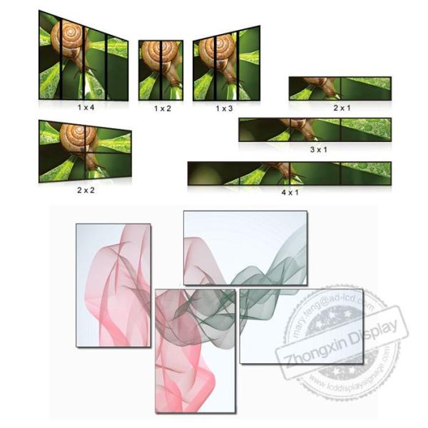 SDK Function 49Inch 3.5mm bezel 3x3 Led Backlight Full Hd Lcd Video Wall Display For Welcome
