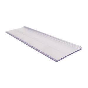 Quality Self Adhesive Clear Plastic Shelf Label Holder For Price Tag Eco Friendly for sale