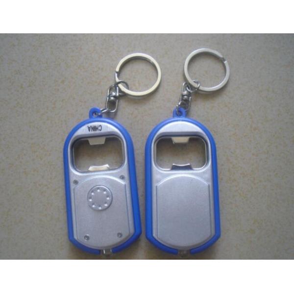 Multi-function Simple Mobile Solutions Mini Bottle Opener Led Flashlight Keychain For Advertising Gift