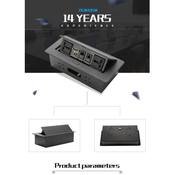 Hidden Electrical Pop Up Desk Socket Outlet Box 100V-240V AC