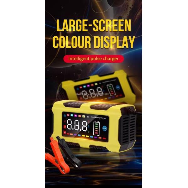 12V 8A Intelligent Pulse Repair Battery Charger for 4-100ah Battery Pack Advanced Technology and Automatic Identification
