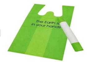 Quality Reusable Biodegradable Plastic Packaging PBAT Eco Friendly Grocery Shopping Bag for sale