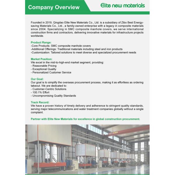 Durable SMC Water Meter Box with 12 Months Warranty and Resistance Load 14.18KN for Water Meter Protection